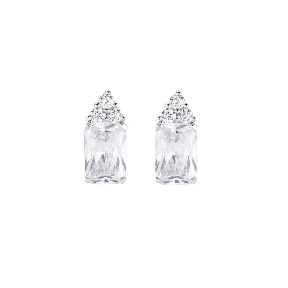 Amen Orecchini Argento Zircone Bianco e Zirconi