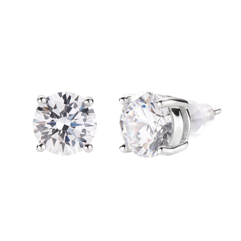 Amen Orecchini Lobo Argento Punto Luce 8 mm