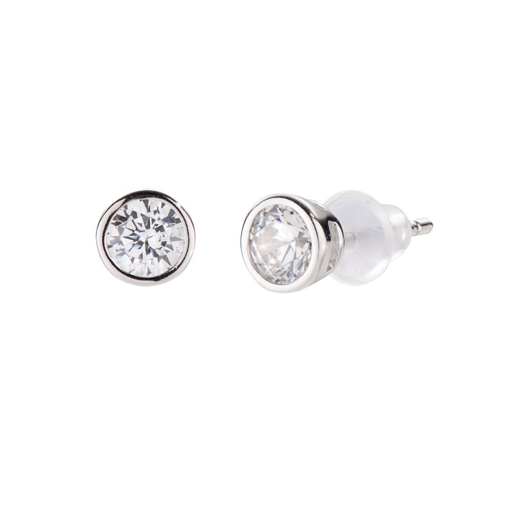 Amen Orecchini Lobo Argento Punto Luce 4 mm