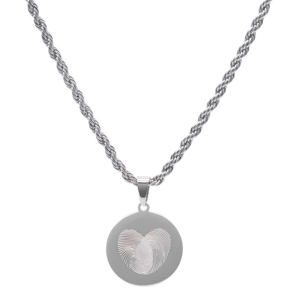 Emotion Collana Acciaio con Tondo 18 mm