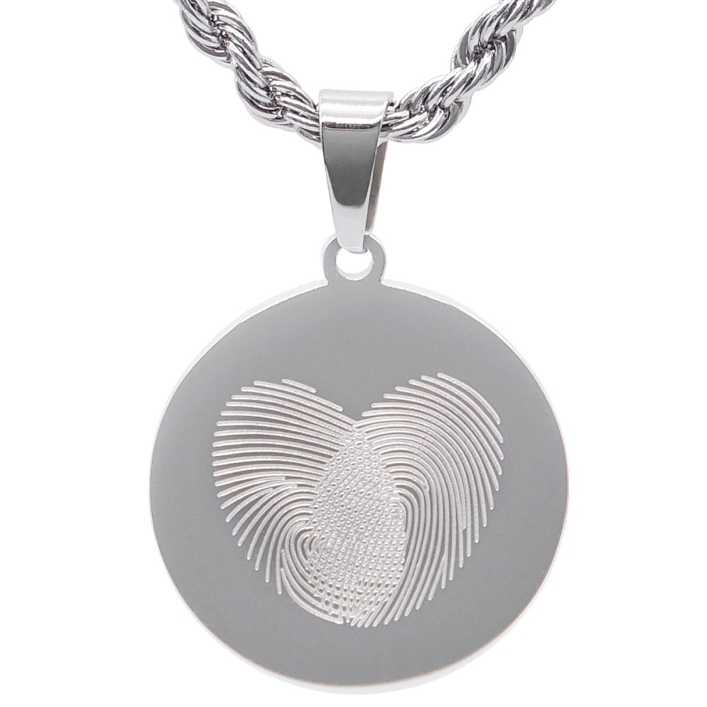 Emotion Collana Acciaio con Tondo 18 mm