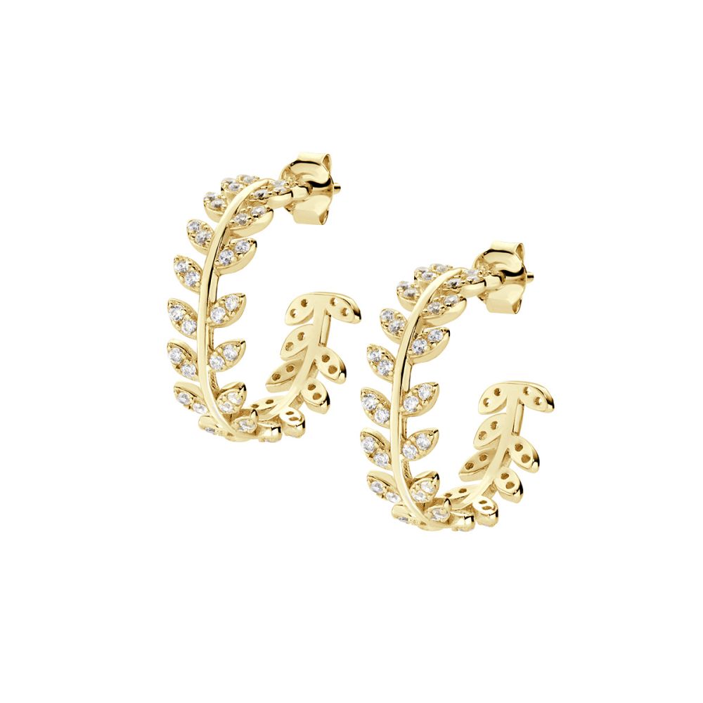 Amen Cerchio Argento Gold Foglie di Olivo
