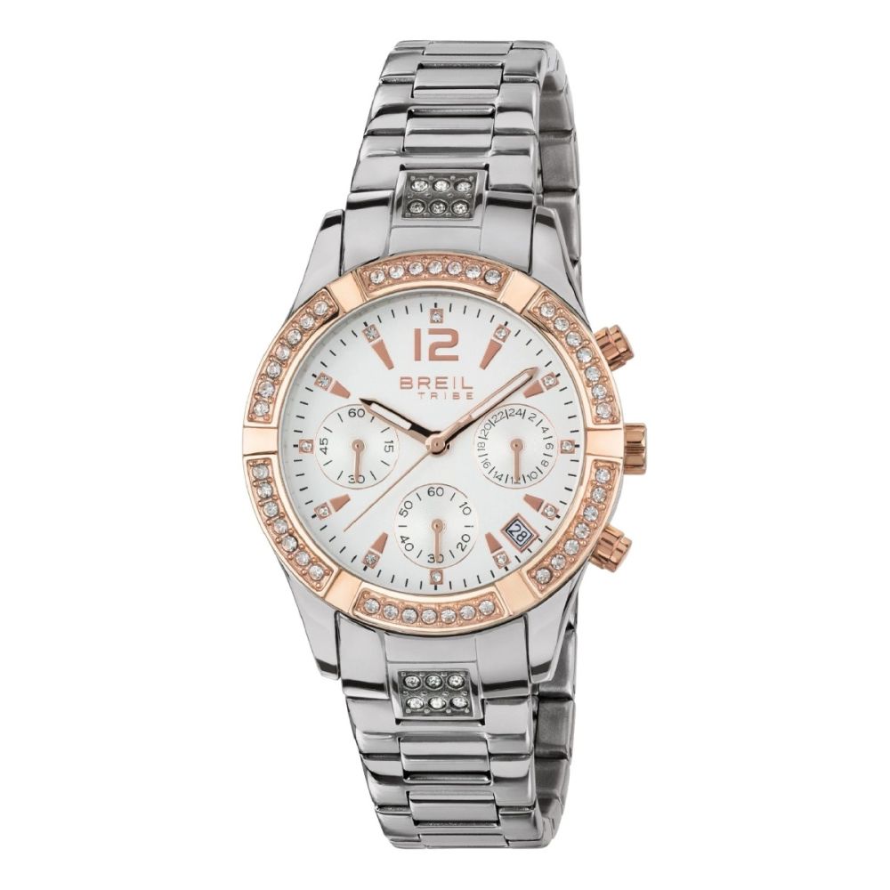 Breil Cronografo Acciaio Bicolore Quadrante Silver C’est Chic