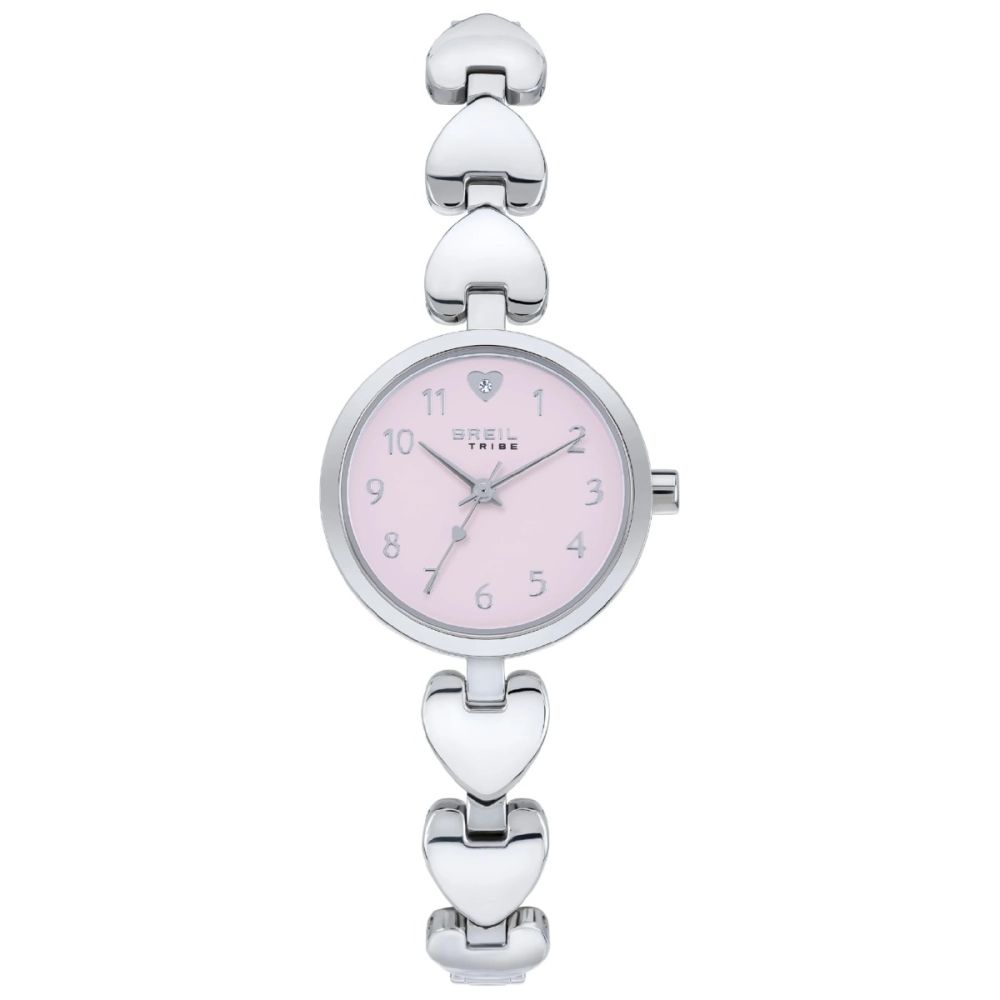 Breil Solo Tempo Acciaio Quadrante Rosa Bt Heart