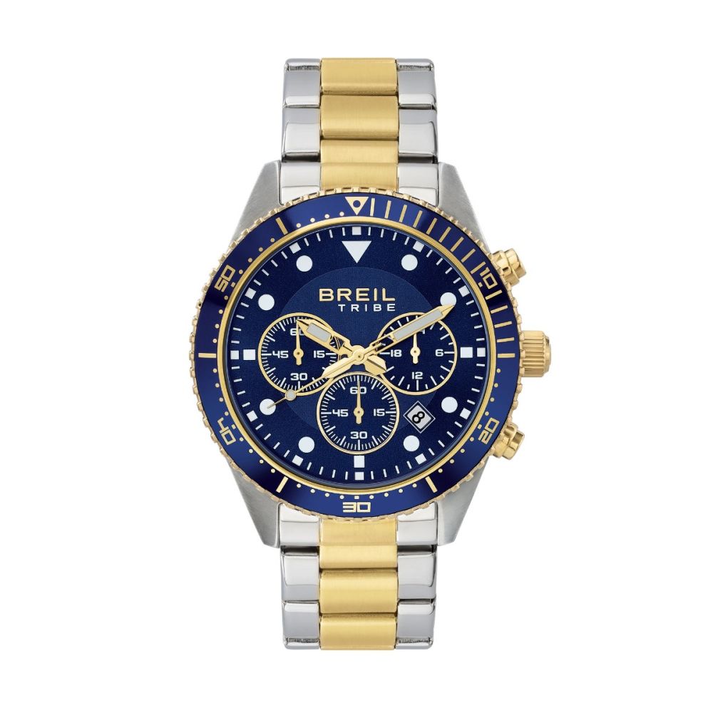 Breil Cronografo Acciaio Bicolore Quadrante Blu Sail