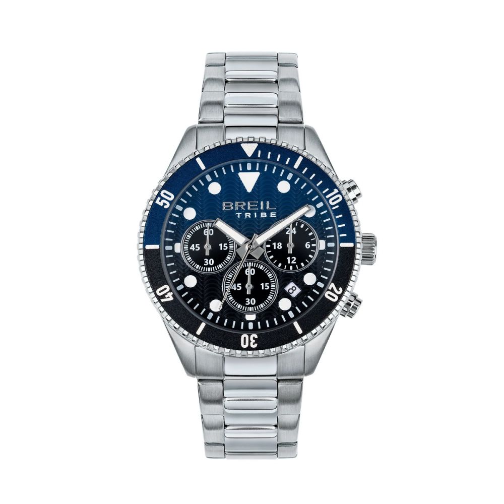 Breil Cronografo Acciaio Quadrante Blu Overhand