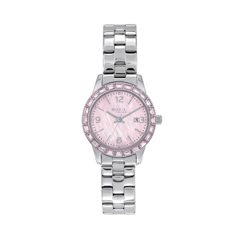 Breil Solo Tempo Acciaio Quadrante Rosa Glow And Go
