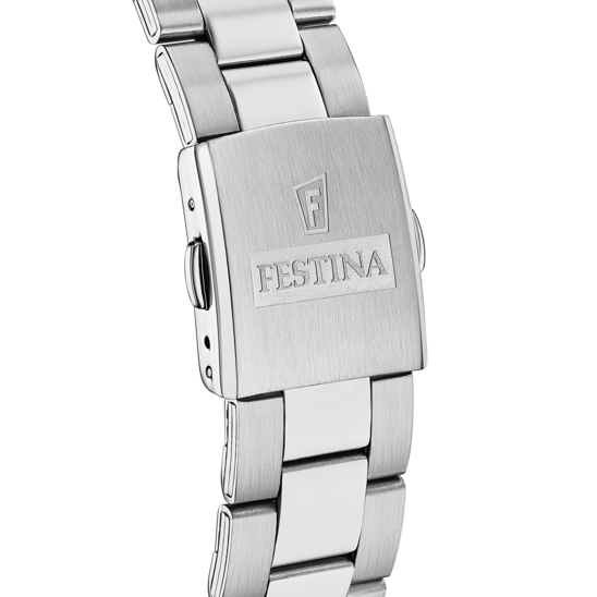 Festina Orologio Cronografo Acciaio Quadrante Bianco