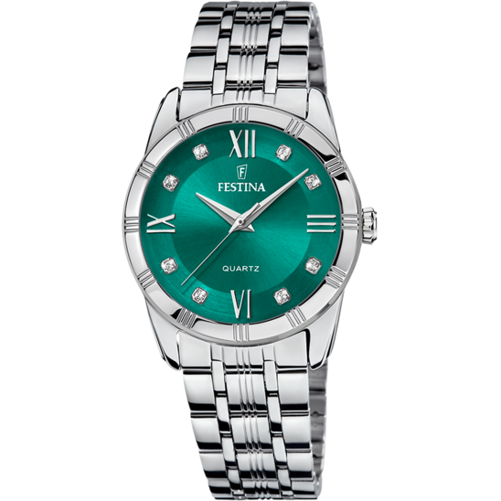 Festina Orologio Acciaio Solo tempo Donna Quadrante Verde