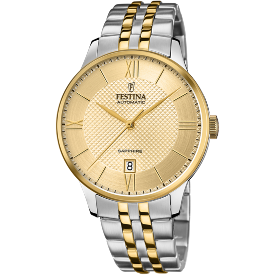 Festina Orologio Acciaio Automatico Uomo Quadrante Gold