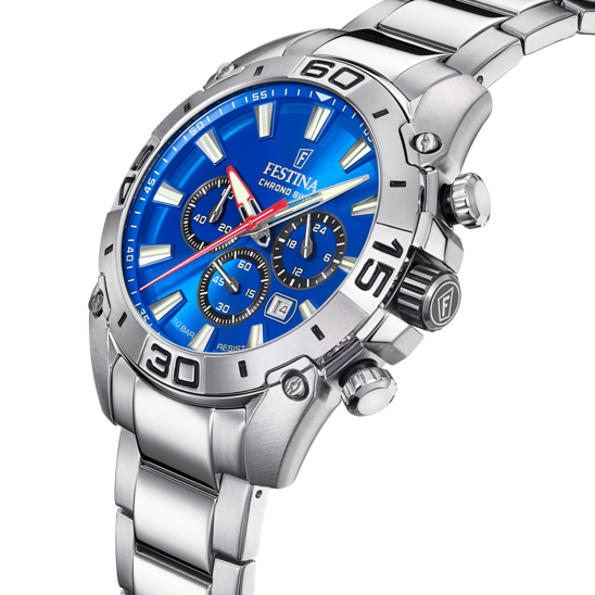 Festina Orologio Cronografo Uomo Chrono Bike Azzurro