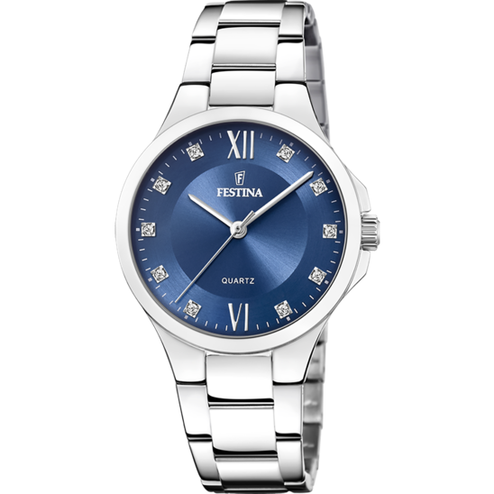 Festina Orologio Donna Solo Tempo Acciaio Blu