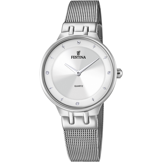 Festina Orologio Acciaio Solo tempo Donna Quadrante Silver