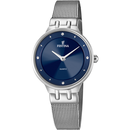 Festina Orologio Acciaio Solo tempo Donna Quadrante Blu