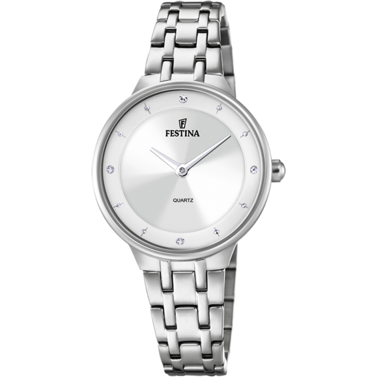 Festina Orologio Acciaio Solo tempo Donna Quadrante Silver