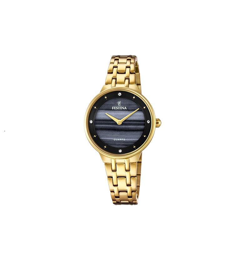 Festina Orologio Solo Tempo Acciaio Quadrante Nero