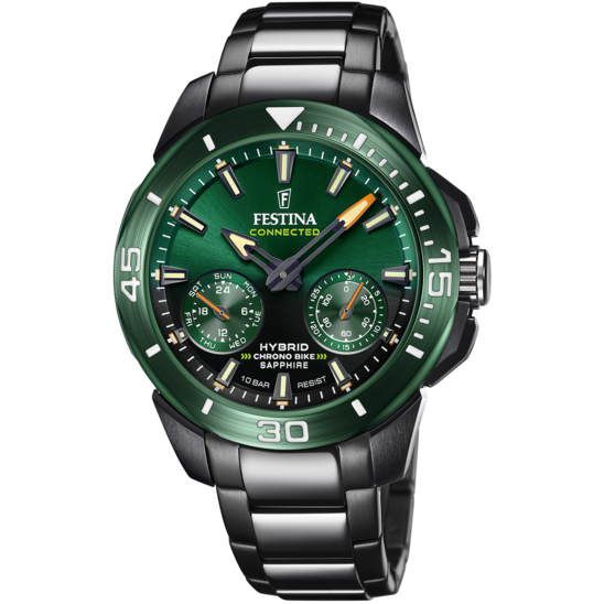 Festina Orologio Connected Uomo Nero-Verde