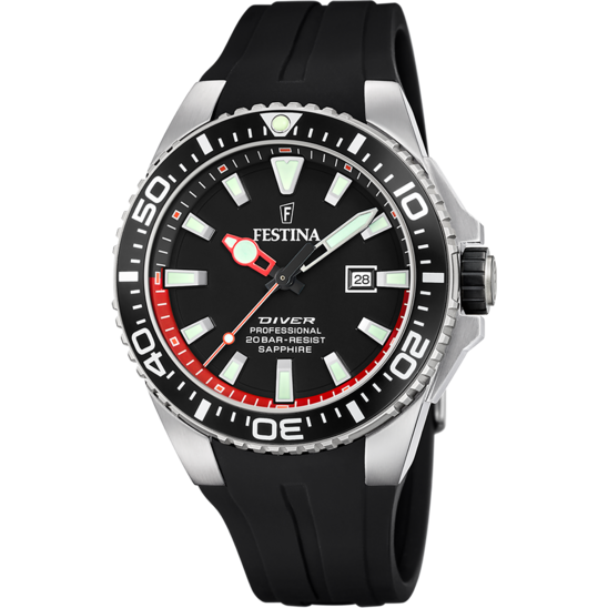 Festina Orologio Diver Acciaio e Silicone