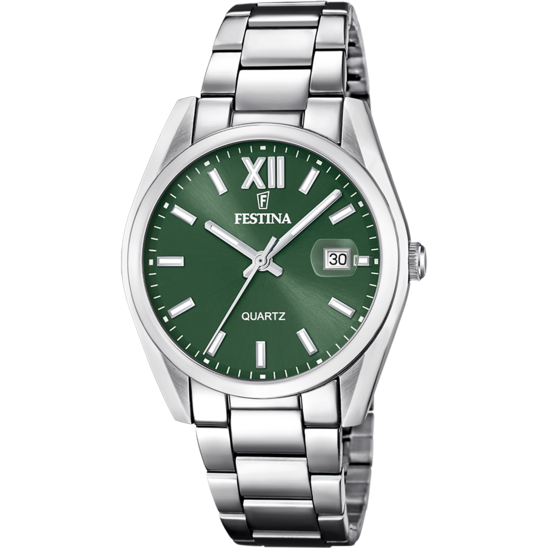 Festina Orologio Solo Tempo Acciaio Quadrante Verde