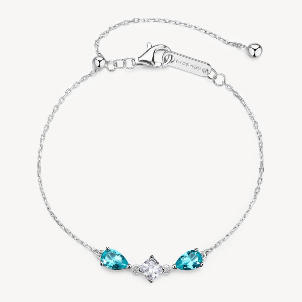 Brosway Bracciale Argento Goccie Paraiba Fancy