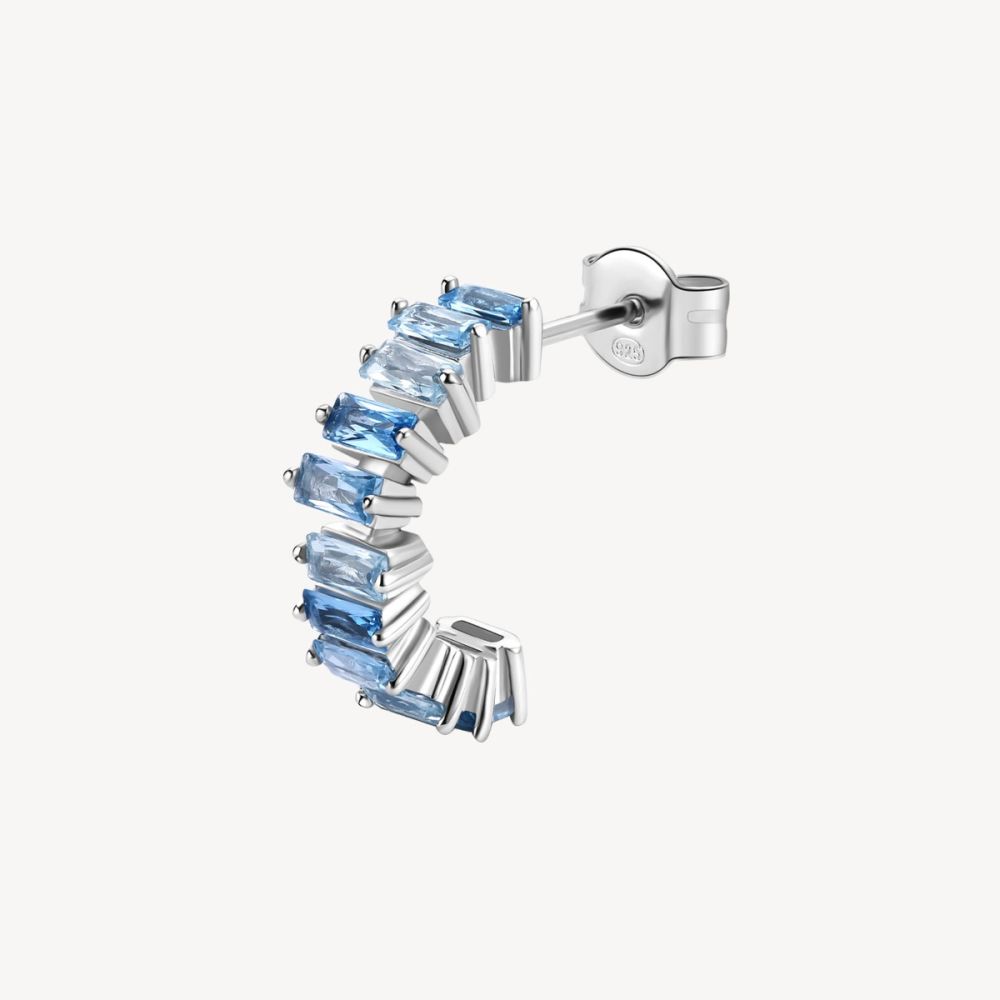 Brosway Orecchino Argento Baguette Light Sapphire Fancy