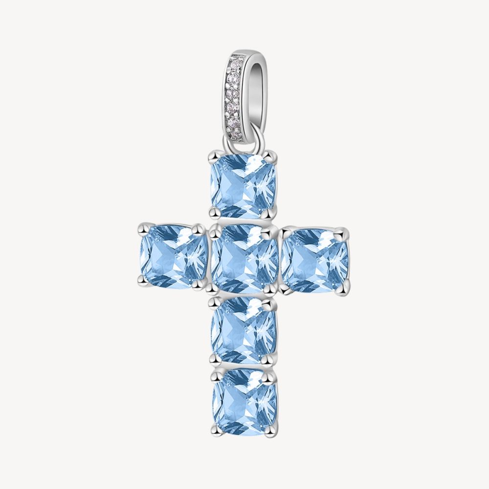 Brosway Pendente Argento Croce Sapphire Fancy