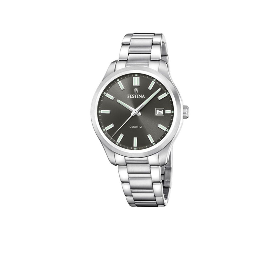 Festina Orologio Solo Tempo Acciaio Quadrante Nero