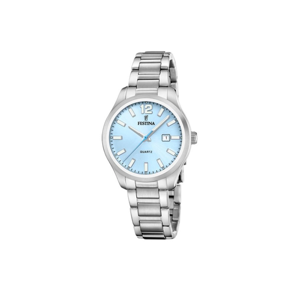 Festina Orologio Solo Tempo Acciaio Quadrante Celeste