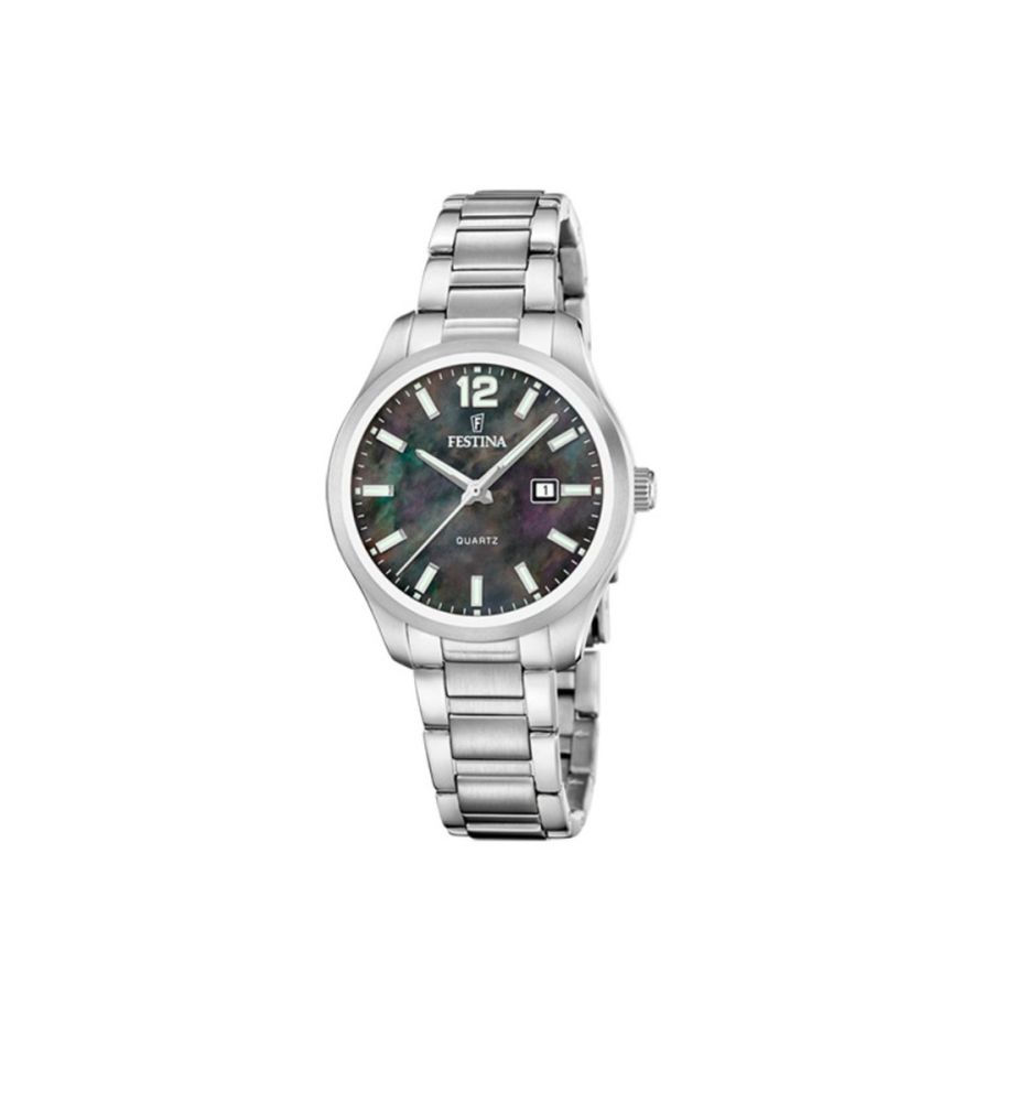 Festina Orologio Solo Tempo Acciaio Quadrante Nero