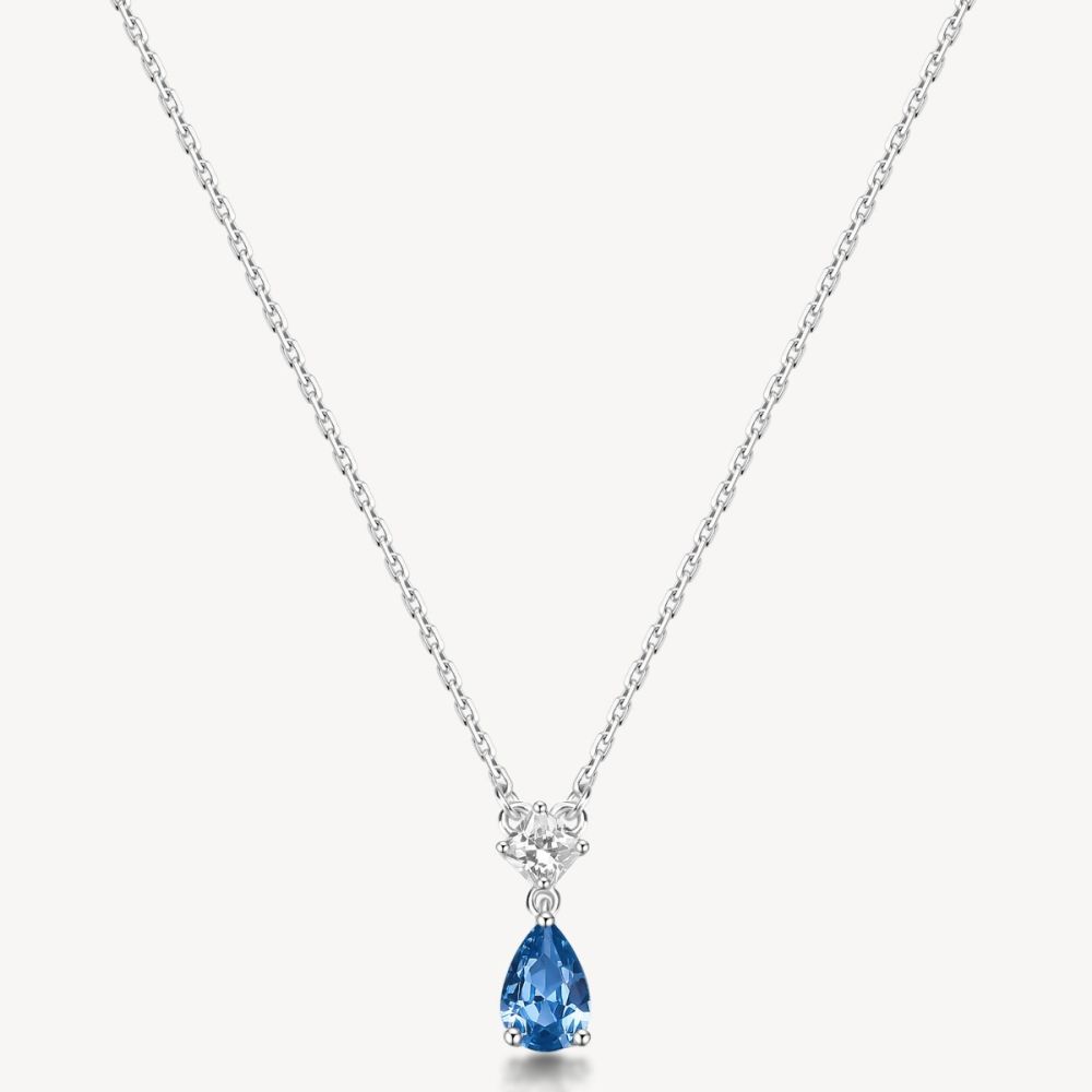 Brosway Collana Argento Cristalli Sapphire Fancy