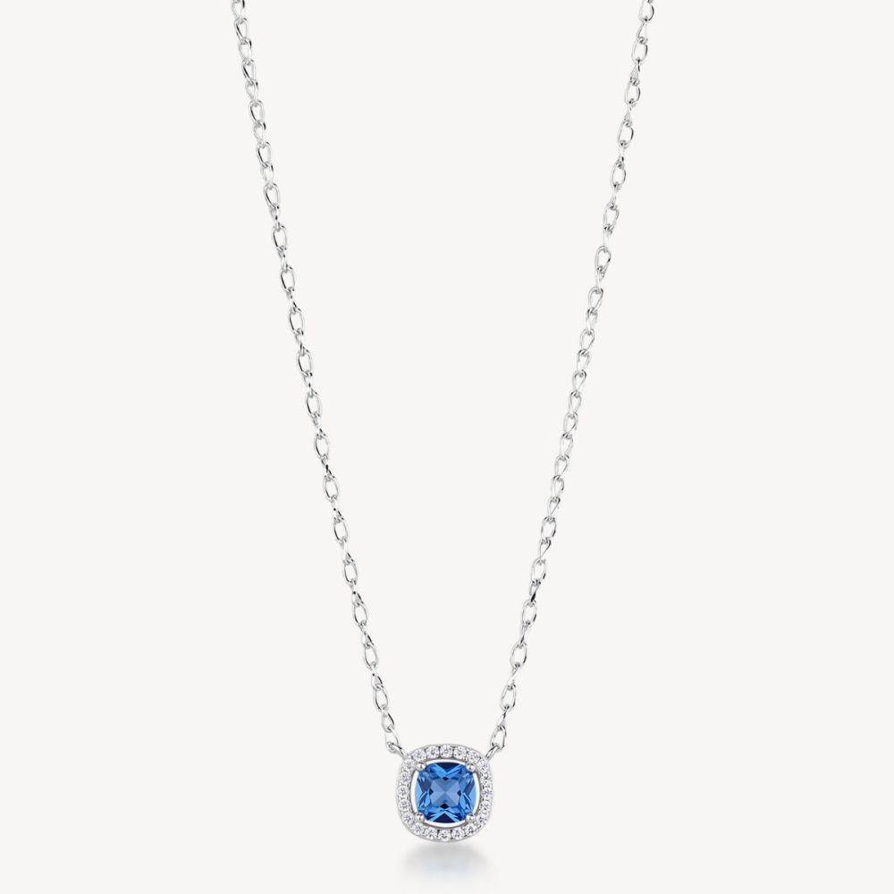 Brosway Collana Argento Zircone Zaffiro Fancy