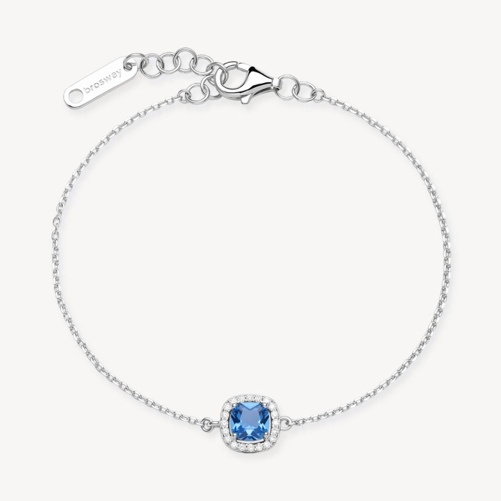 Brosway Bracciale Argento Zircone Zaffiro Fancy