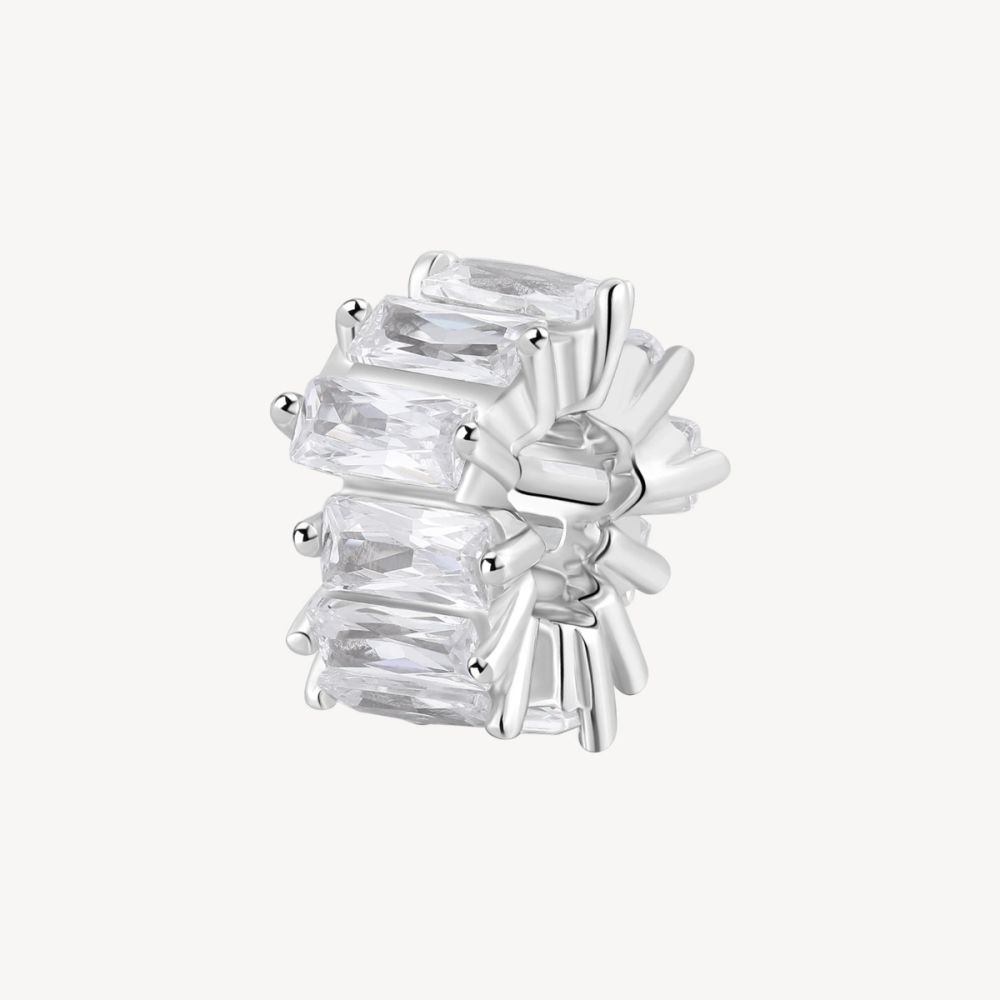 Brosway Charm Argento Baguette Cubic White Fancy