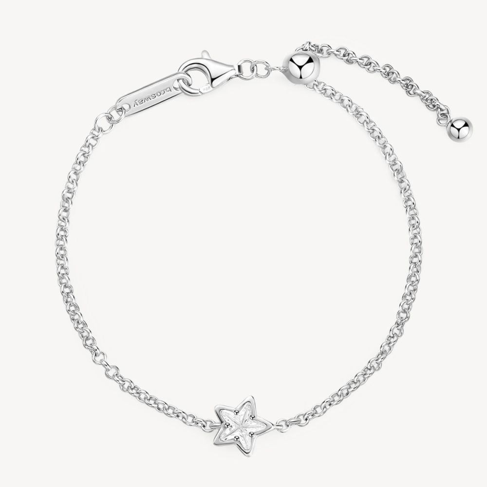 Brosway Bracciale Argento Stella Bianca Fancy