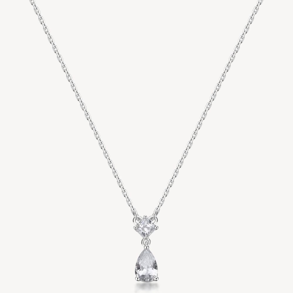 Brosway Collana Argento Cristallo Bianco Fancy