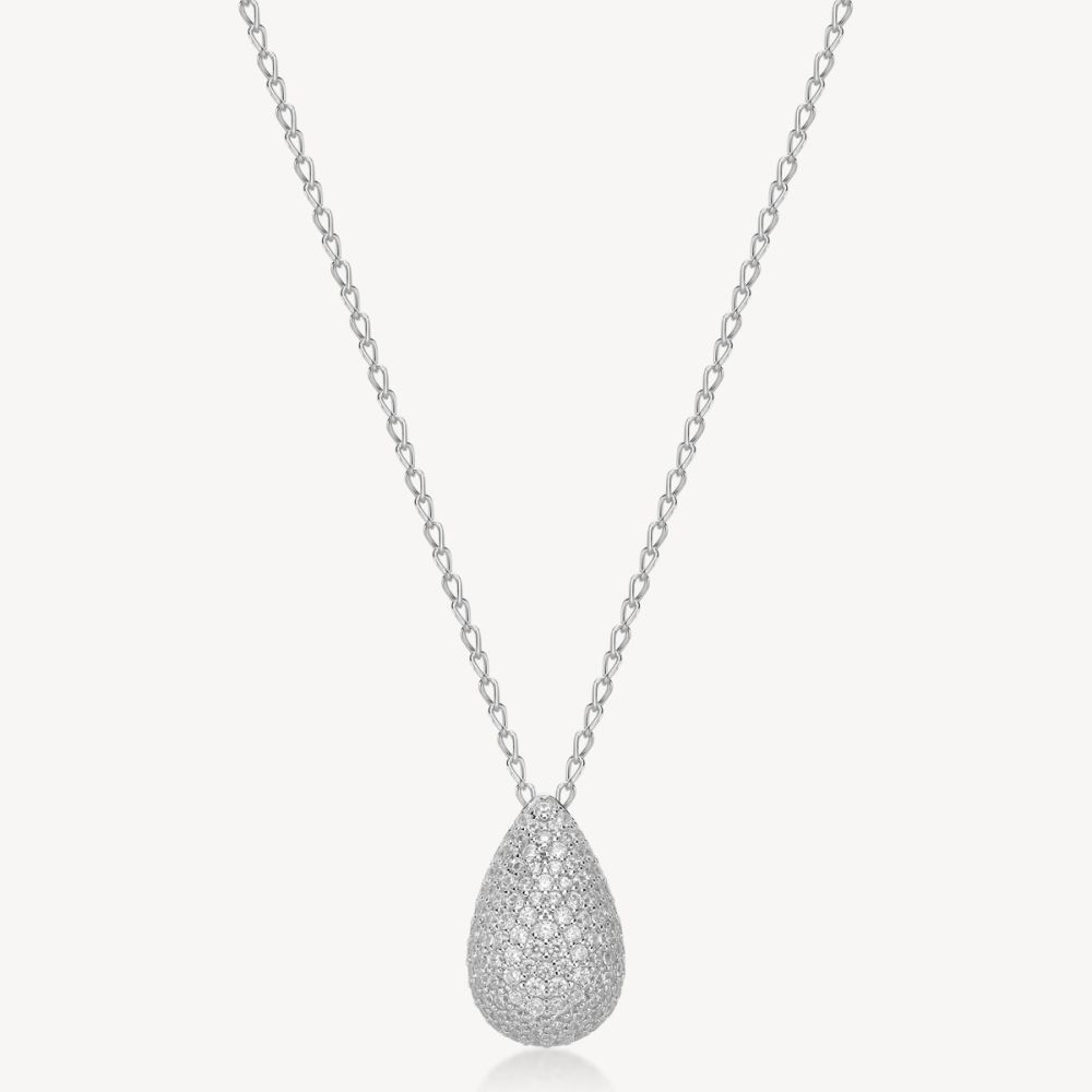 Brosway Collana Argento Pendente Zirconi Bianchi Fancy