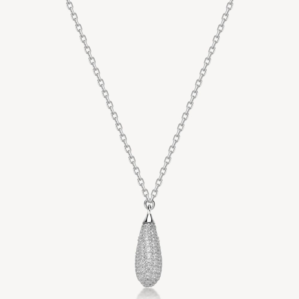 Brosway Collana Argento Pendente Zirconi Bianchi Fancy