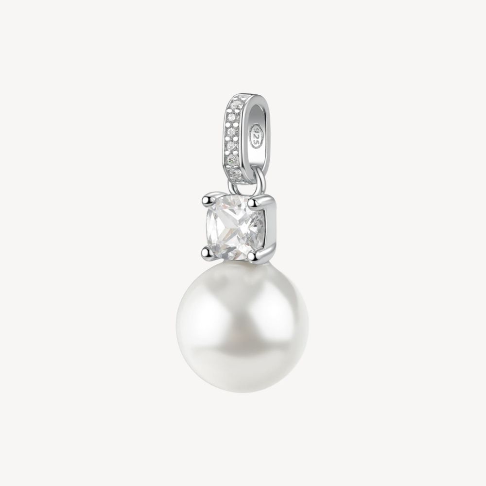 Brosway Pendente Argento Perla e Cristalli Fancy