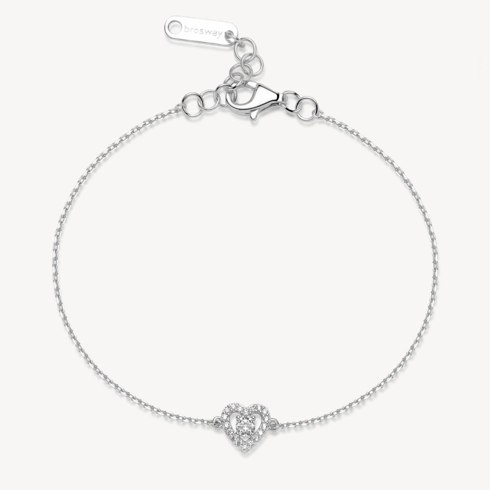 Brosway Bracciale Argento Cuore Zirconato Fancy