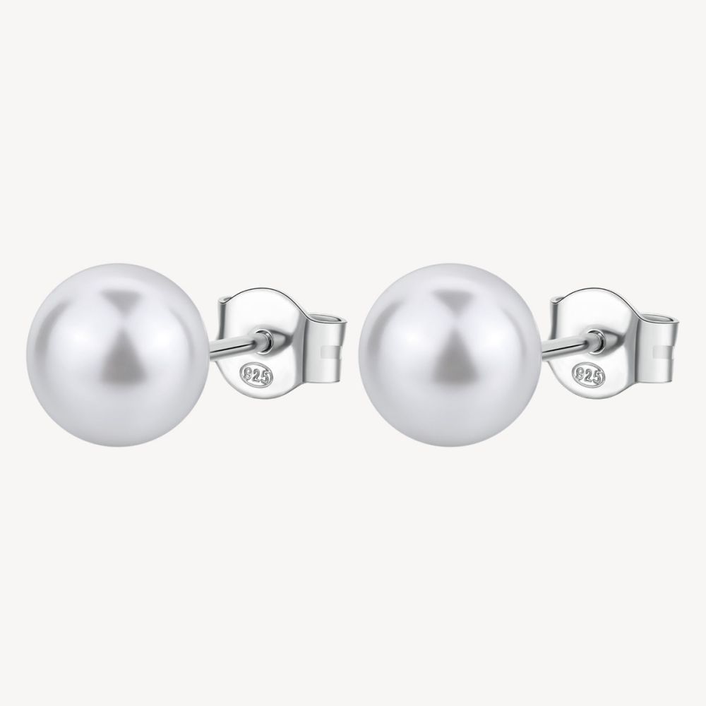 Brosway Orecchini Argento Perla Bianca Fancy