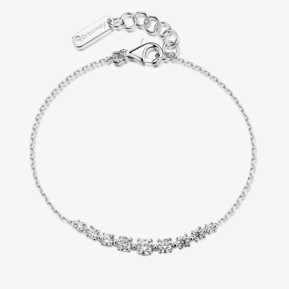Brosway Bracciale Argento Zirconi Bianchi Fancy