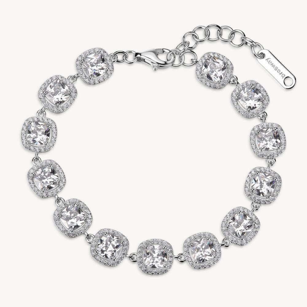 Brosway Bracciale Argento Zirconi Bianchi Fancy