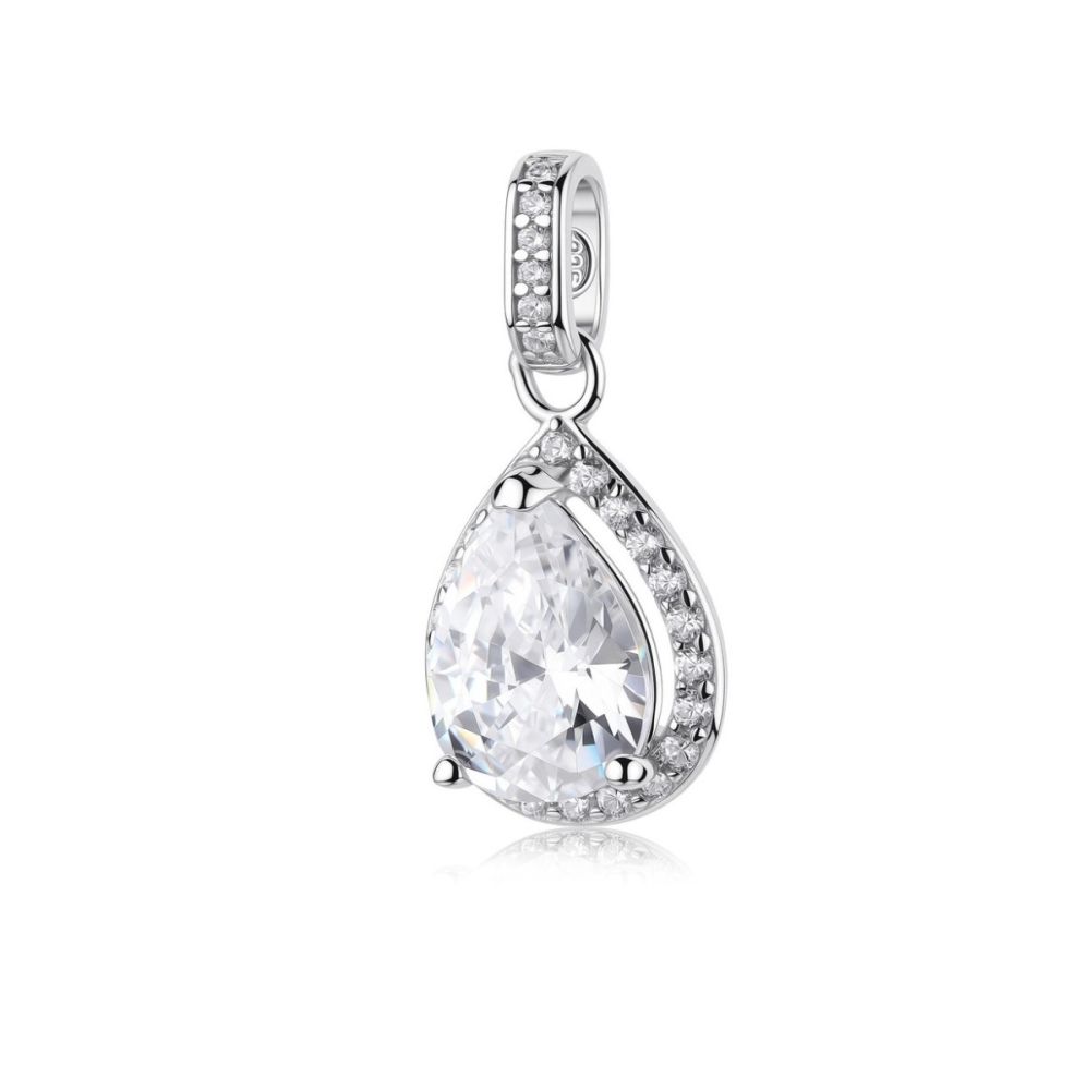 Brosway Pendente Argento Zircone Bianco Fancy