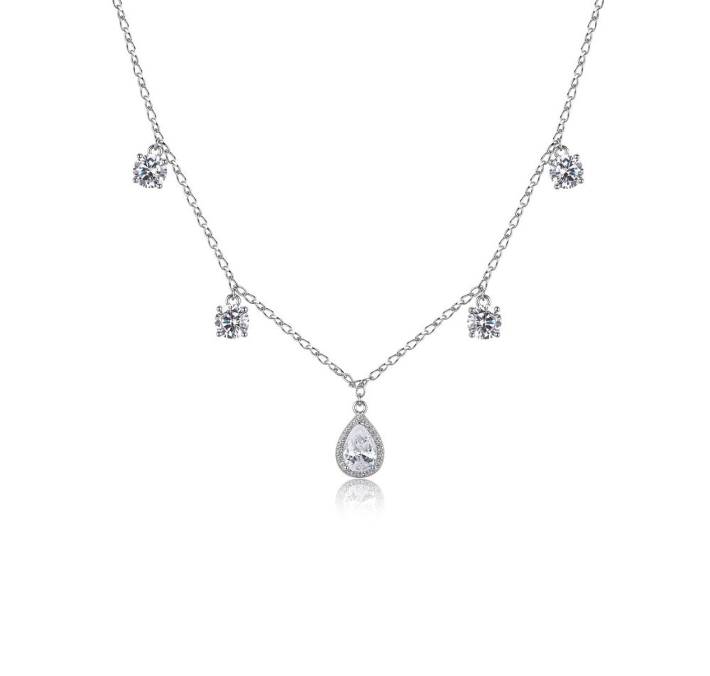 Brosway Collana Argento Cristalli Bianchi Fancy