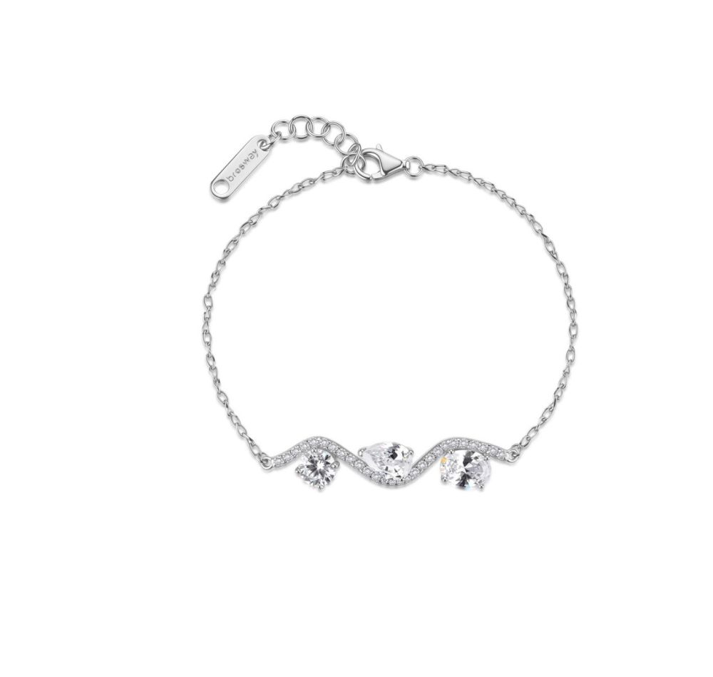 Brosway Bracciale Argento Cristalli e Zirconi Bianchi Fancy