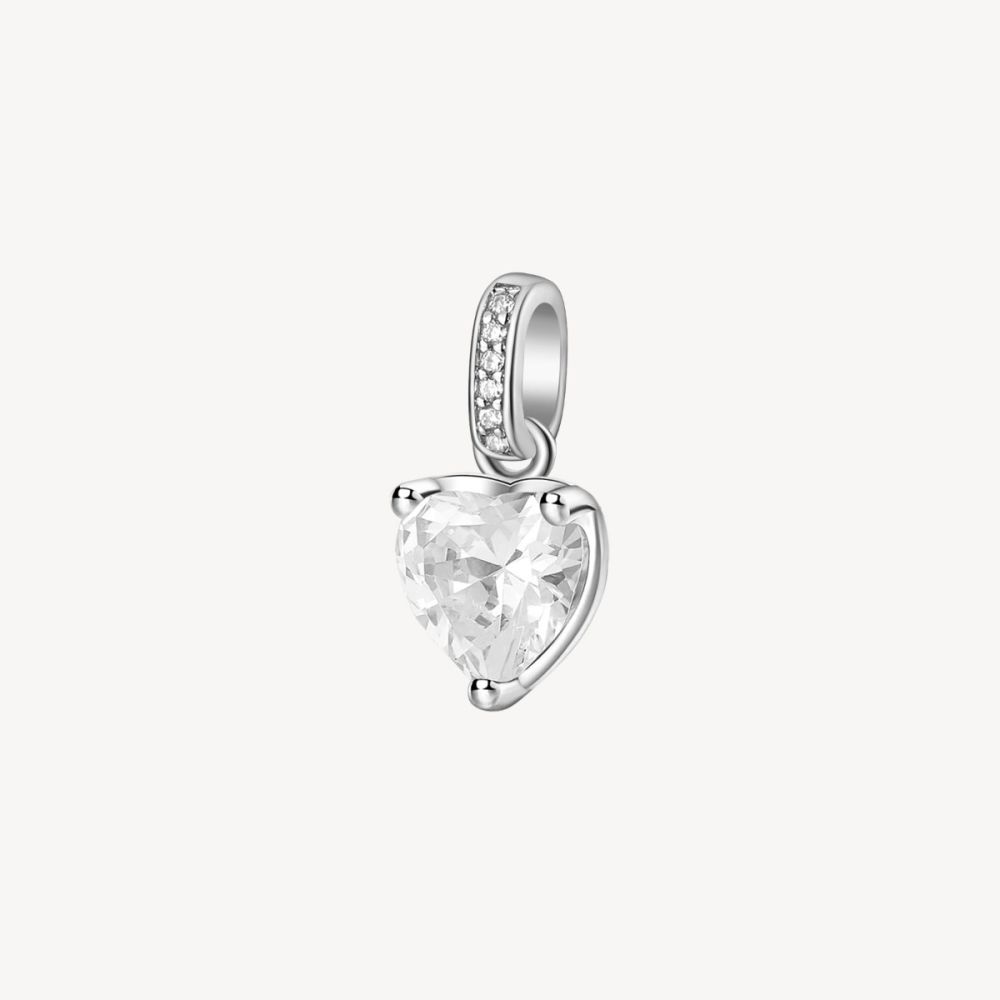 Brosway Pendente Argento Cuore Bianco Fancy