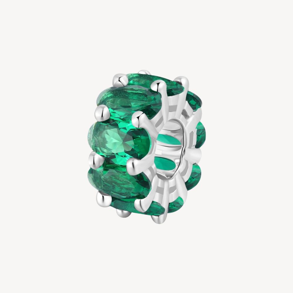 Brosway Charm Argento Oval Cubic Emerald Fancy