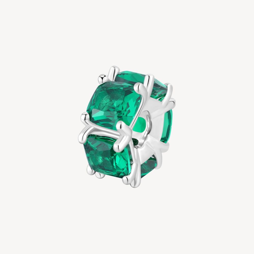 Brosway Charm Argento Cushion Cubic Emerald Fancy