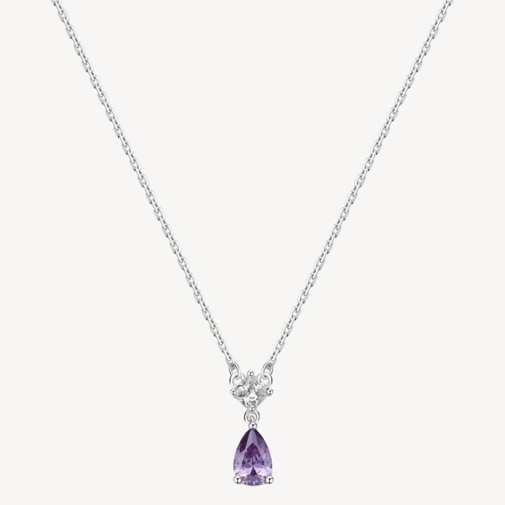 Brosway Collana Argento Cristallo Ametista Fancy