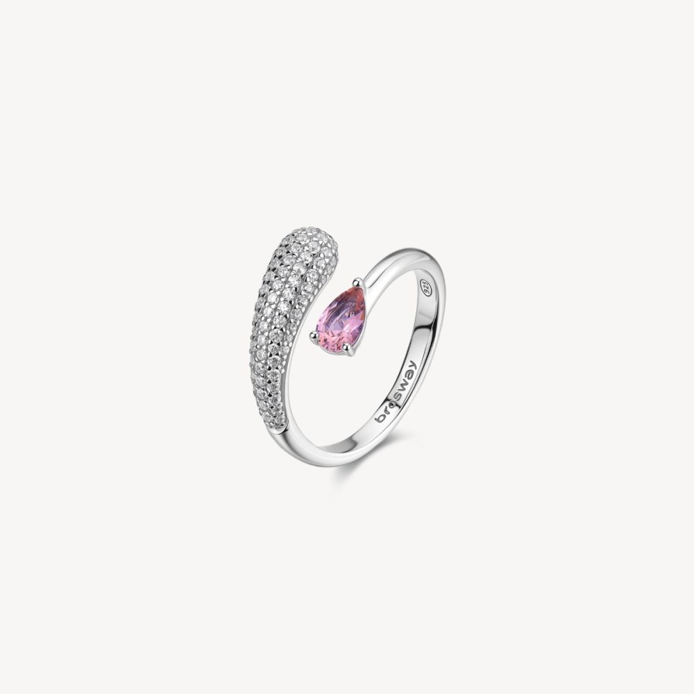 Brosway Anello Argento Zirconi e Vintage Rose Fancy